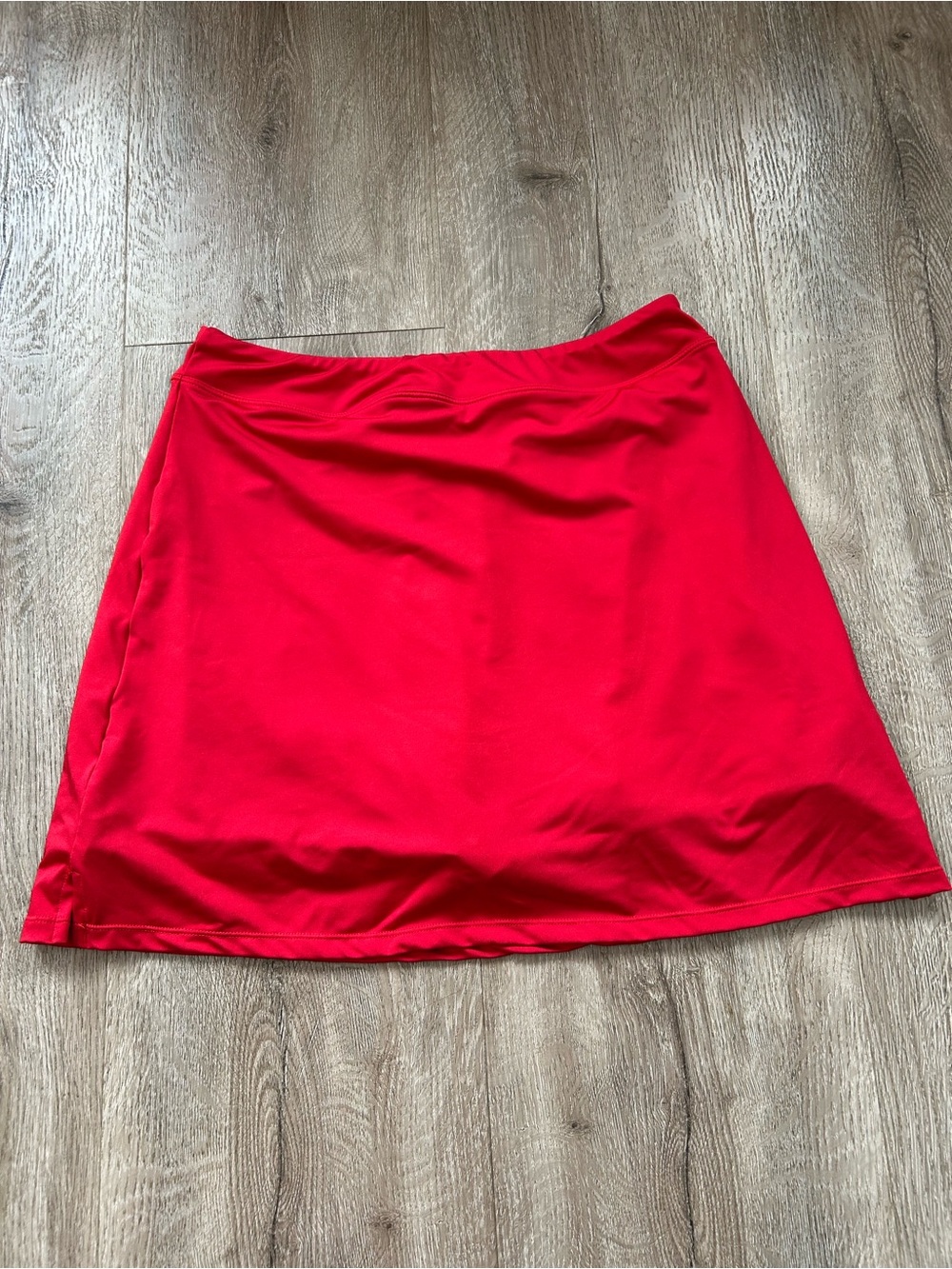 Red A-Line Women’s Skort Activewear with Pockets